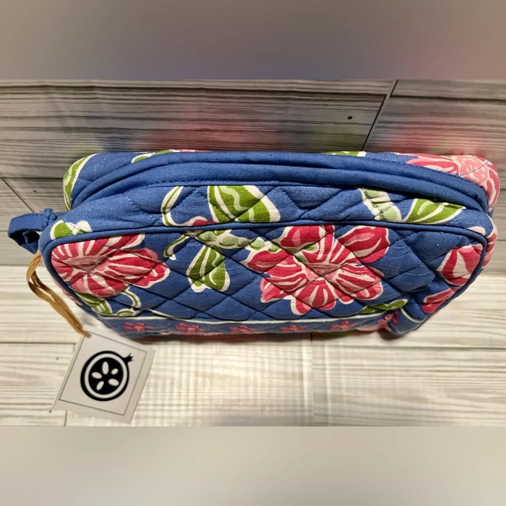 NWT- Pomegranate Inc.Large Cosmetic Bag in Dragonfly Periwinkle